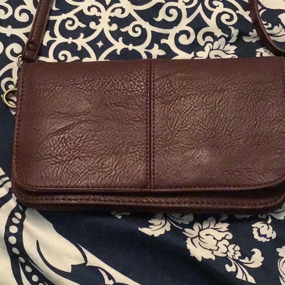 Burgundy purse